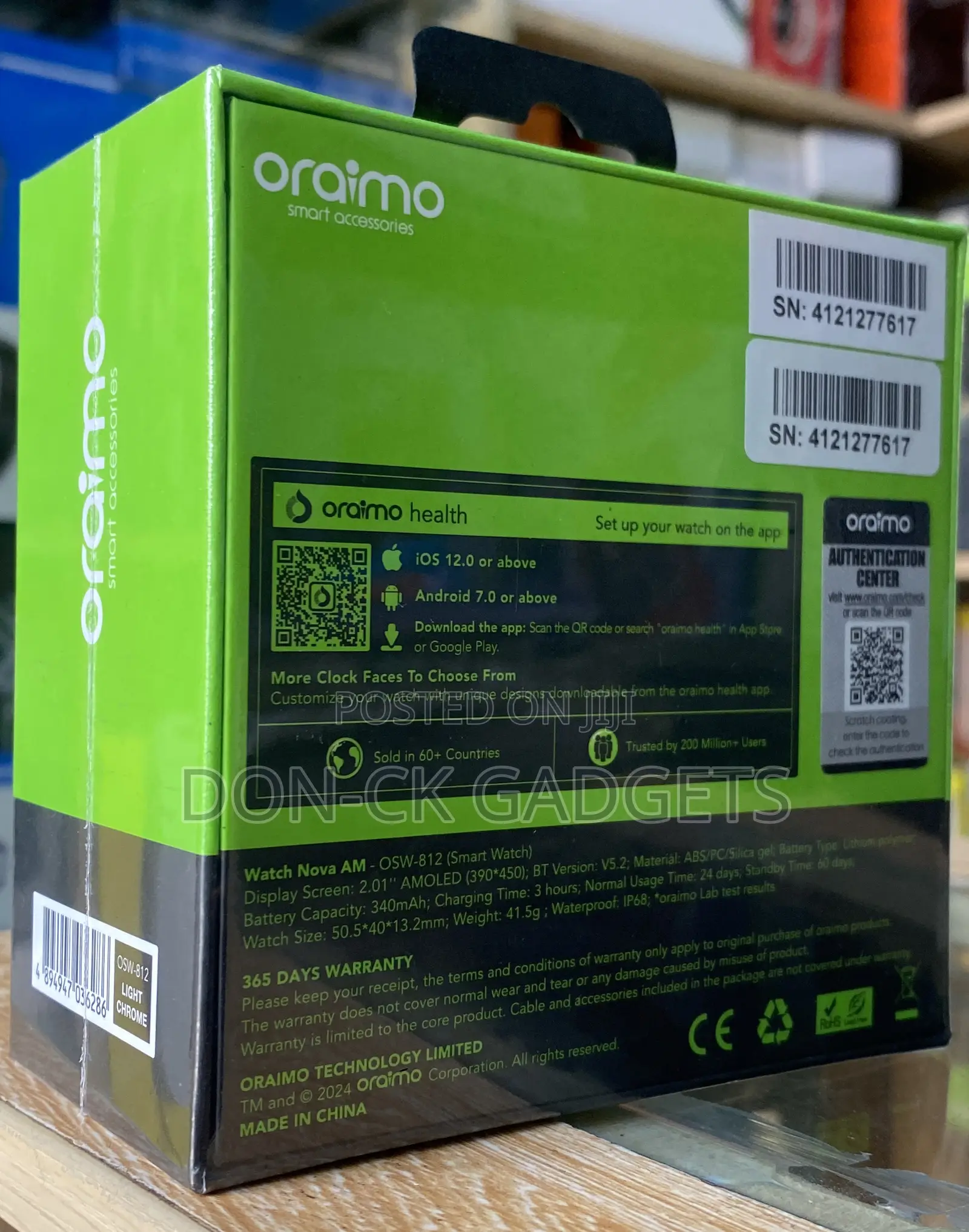 Oraimo Smart Watch Nova Am
