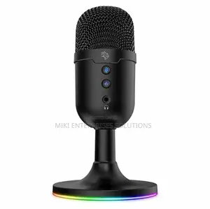 Porodo Gaming Omni Stream Microphone With RGB Lights Stand