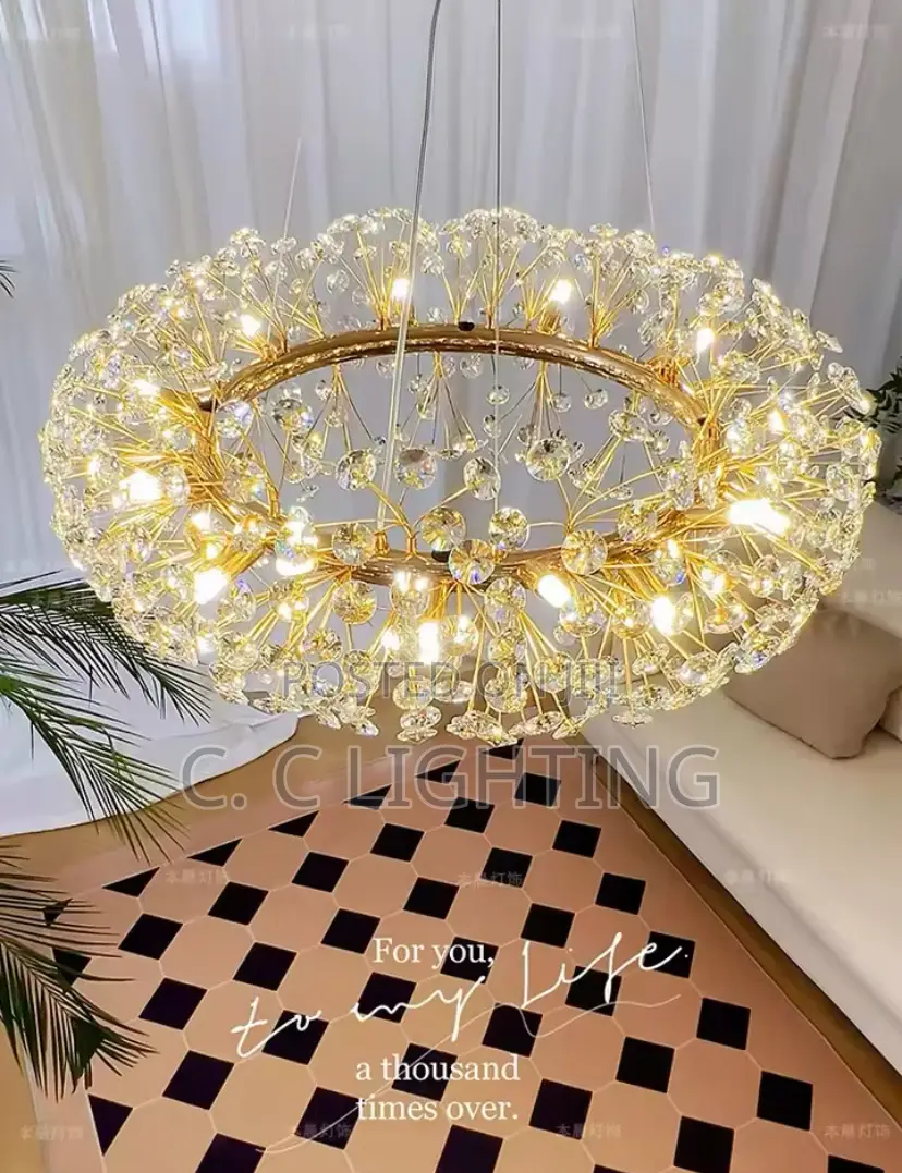 Light Luxury Crystal Living Room Chandelier
