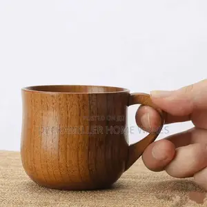 Acacia Solid Wooden Mug,For Beer,Tea or Coffee