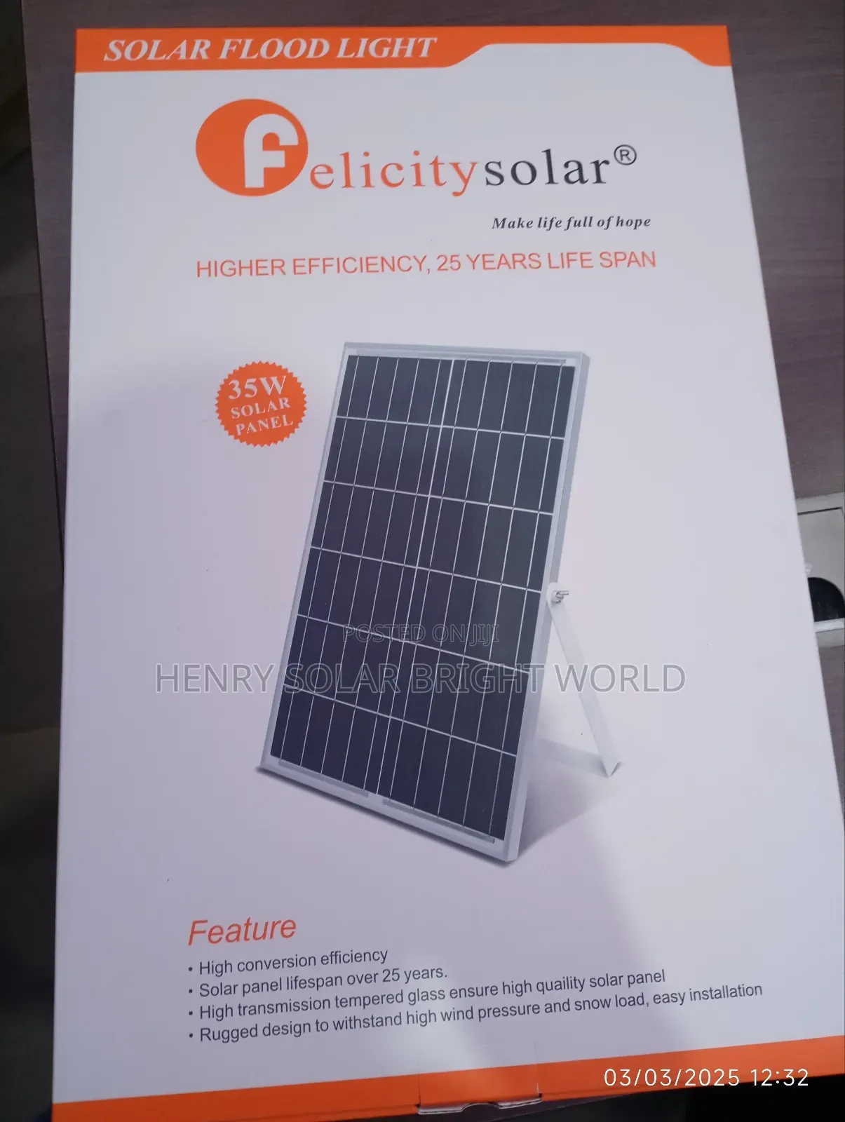 Felicity 100w Solar Flood Lights