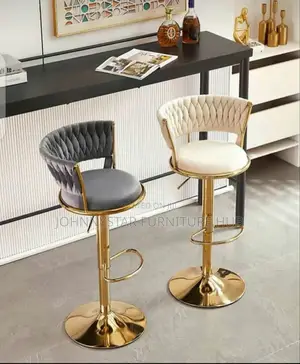 Stuffzy Gold Bar Stools