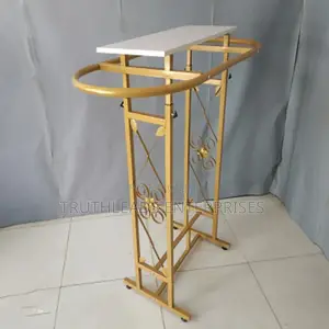 Semi Circle Gold Cloth Rack