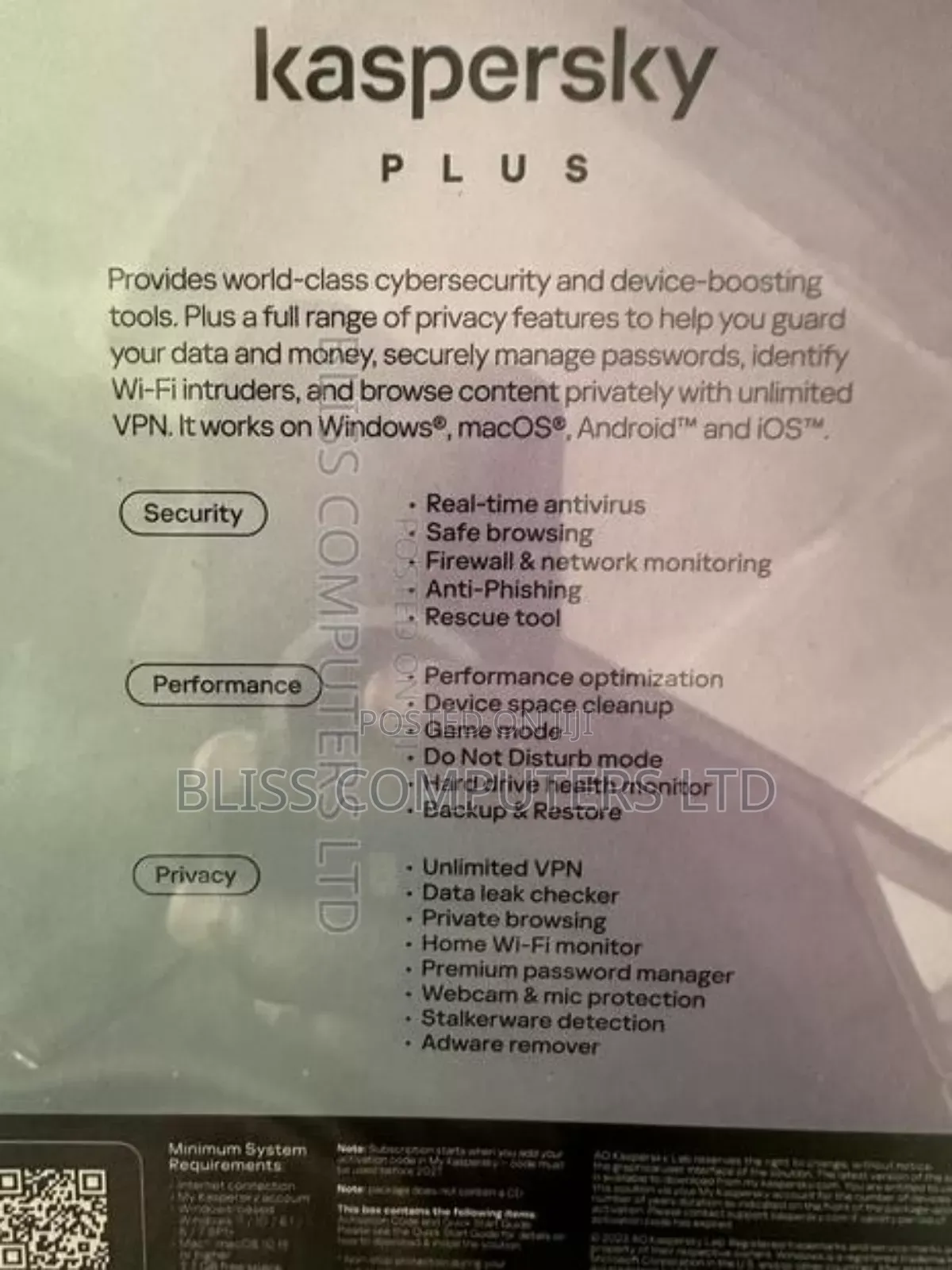 Kaspersky Plus 3 Users Antivirus