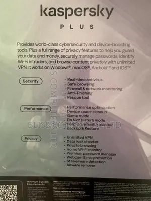 Kaspersky Plus 3 Users Antivirus