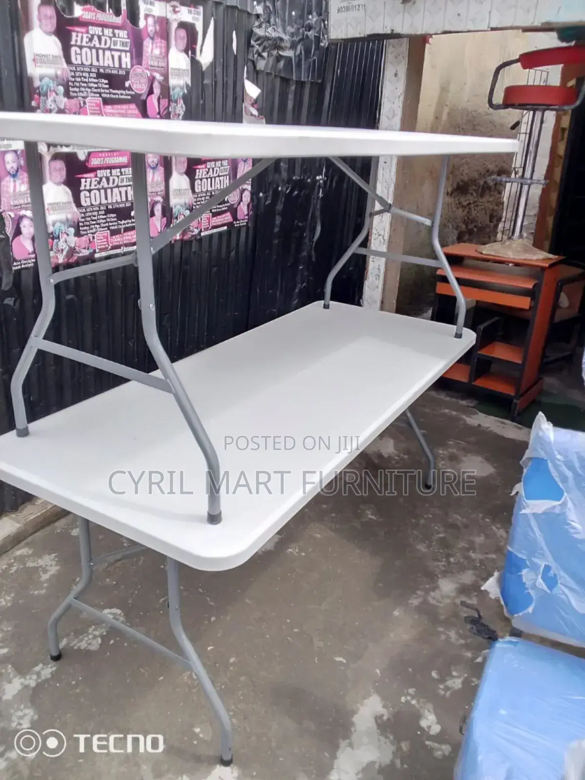 6ft Banquet Rectangular Table 8 Seater