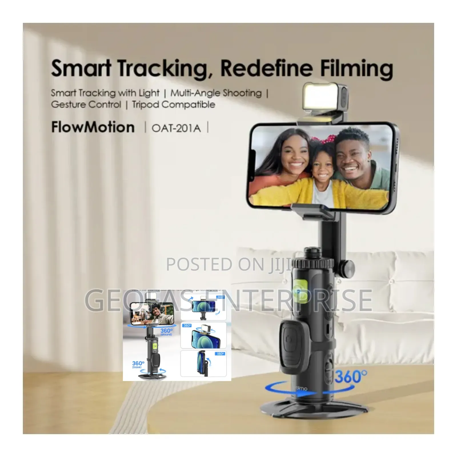 Oraimo Flowmotion Smart Face-Tracking Gimbal
