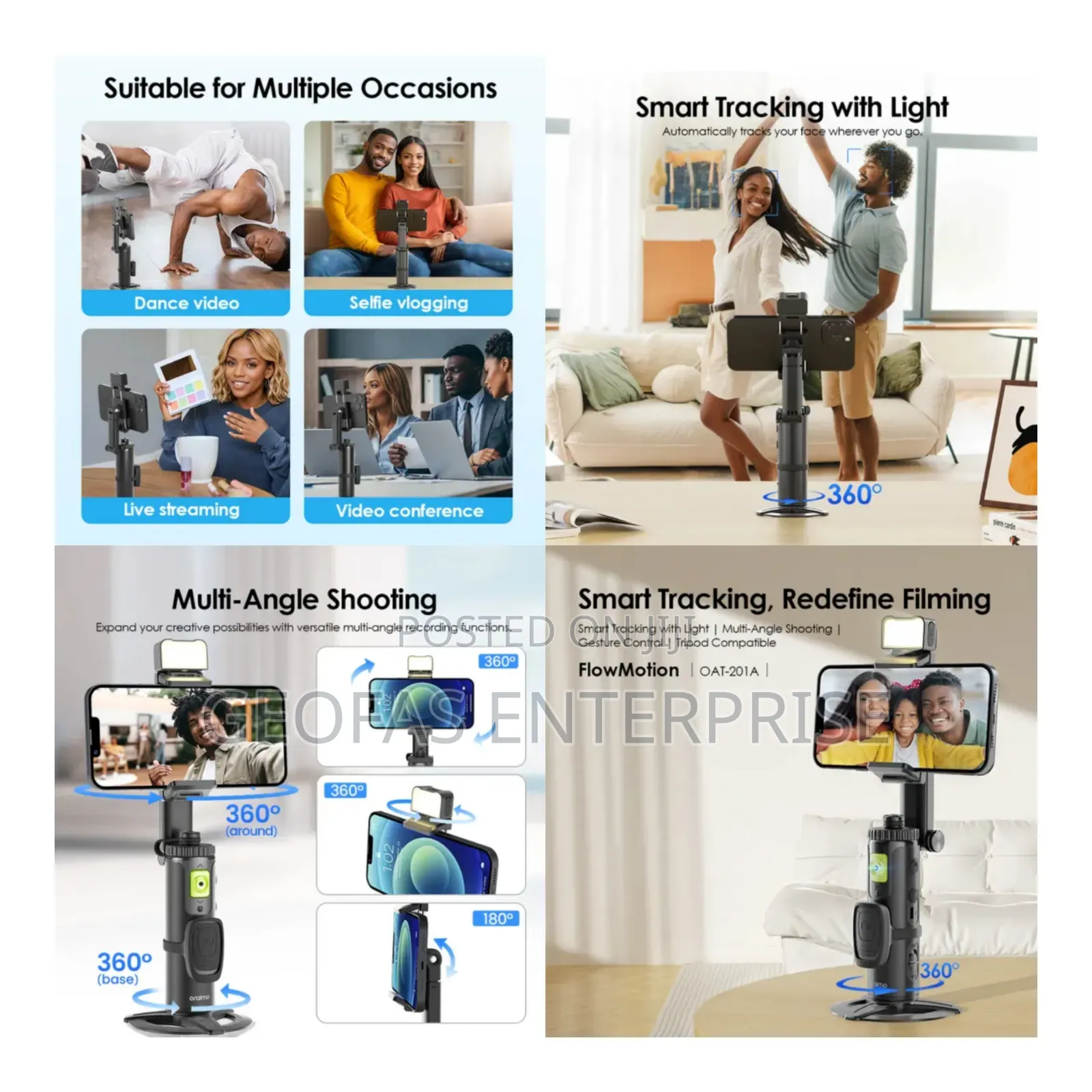 Oraimo Flowmotion Smart Face-Tracking Gimbal