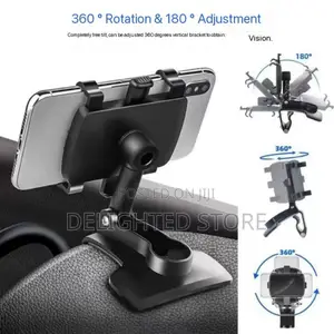 Strong Adjustable Rotating Neck Car Clip Phone Holder
