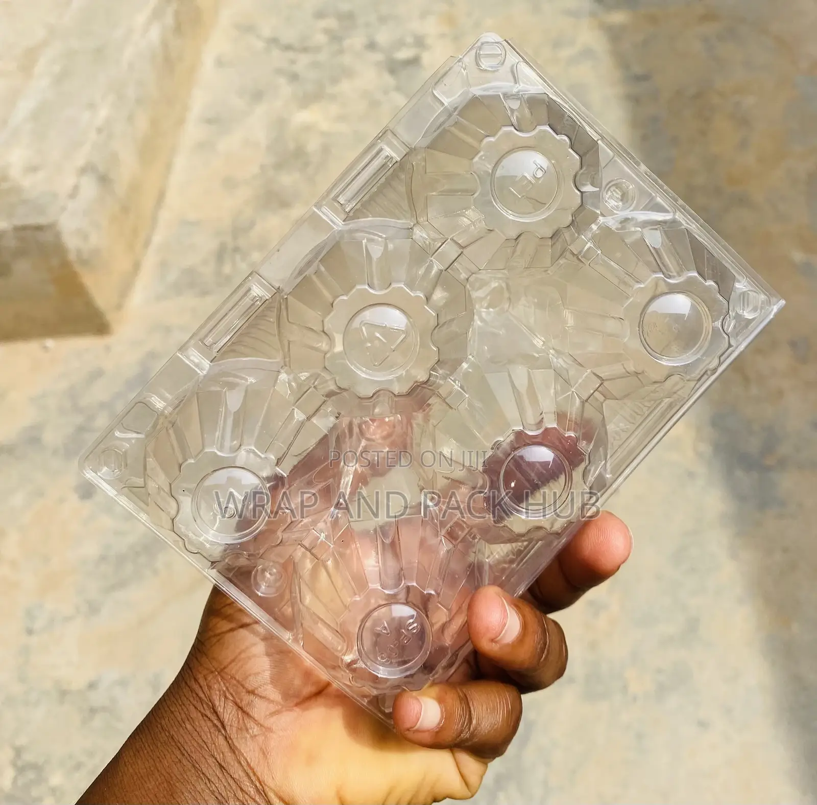 6 Holes Egg Transparent Egg Crate