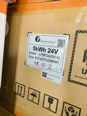 Solar Lithium Ion Batteries 5kwh 24v Felicity Is Available