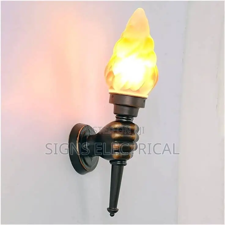 Cafe Hall Aisle Corridor Bar Decoration Torch Wall Lamp
