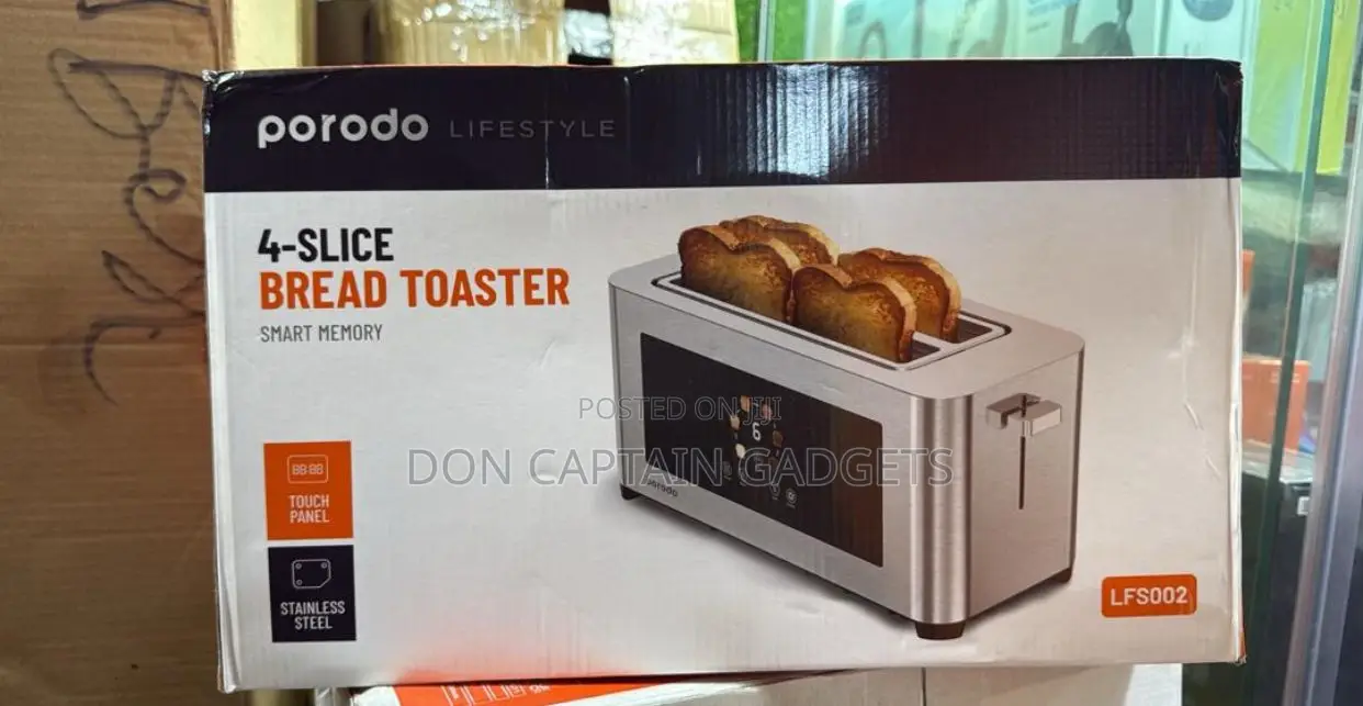 Porodo Bread Toaster 4 Slice Lfs002