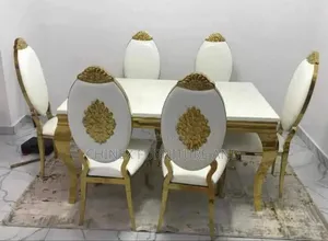 Photo - Luxurious Brand New Marble Top Dining Set