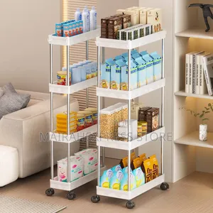 4 Tiers Multipurpose Storage Trolley Rack (2st7)
