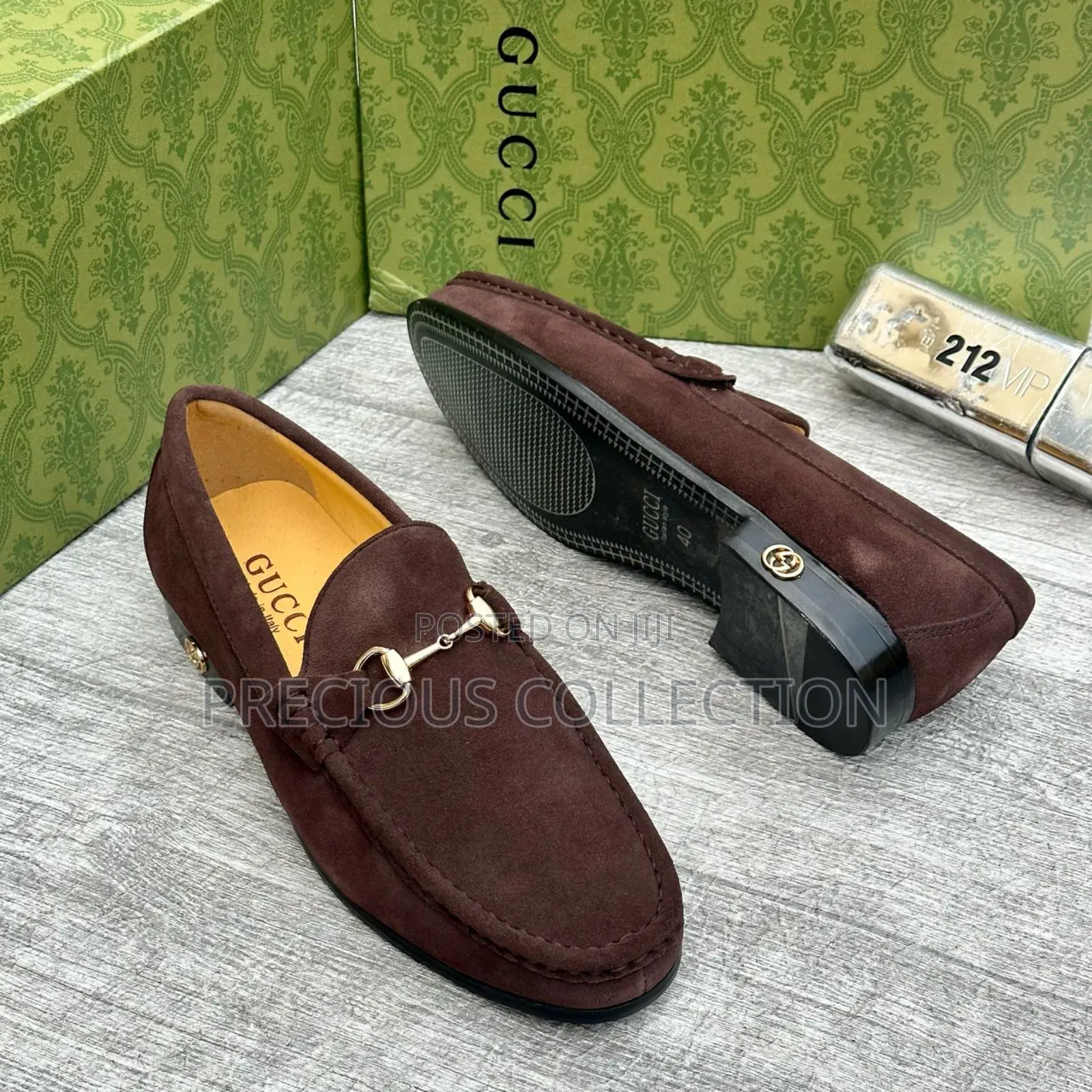 Top Quality Gucci Suede Coperate Shoes