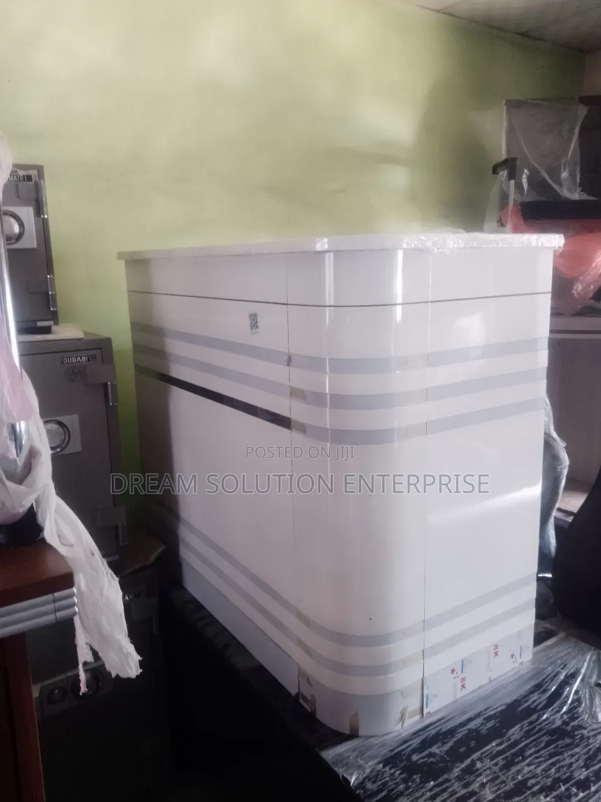 White Reception Desk
