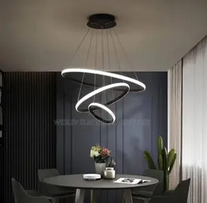 3 Rings 3 Colors Chandelier Light
