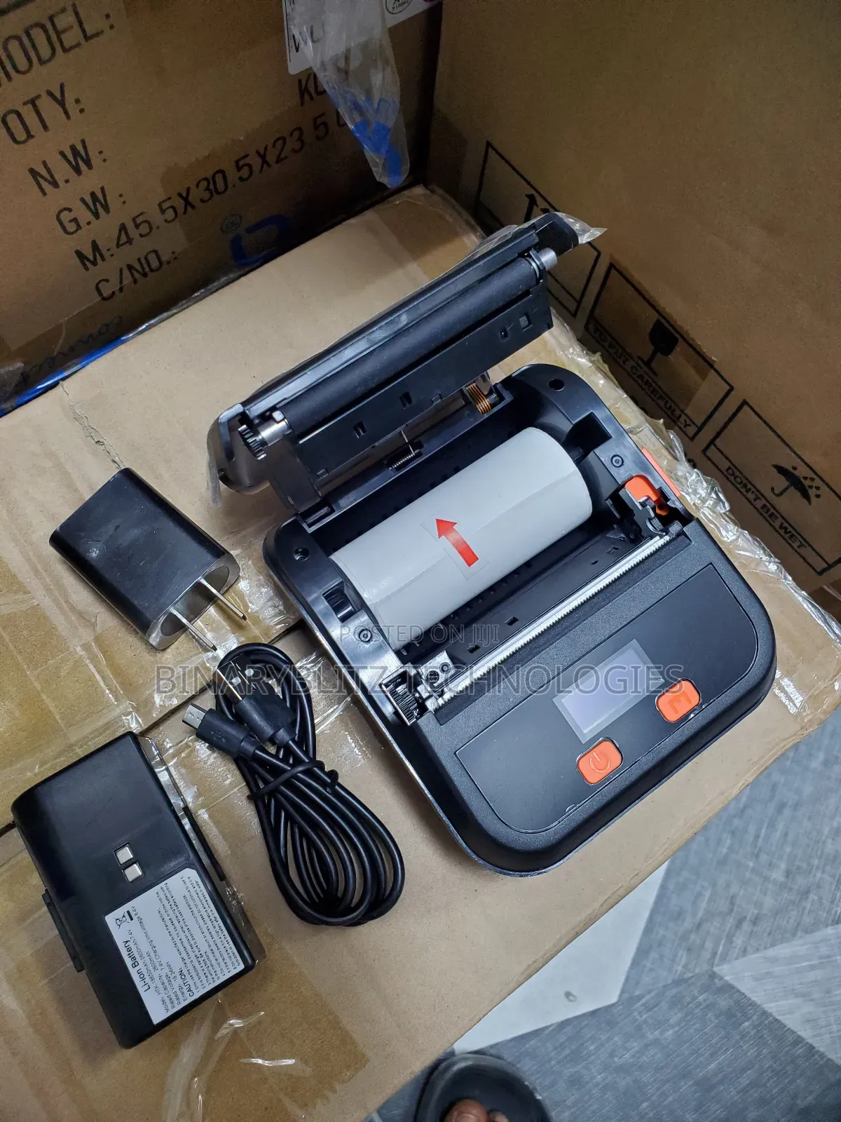 80mm Portable Label & Receipt Printer With Display