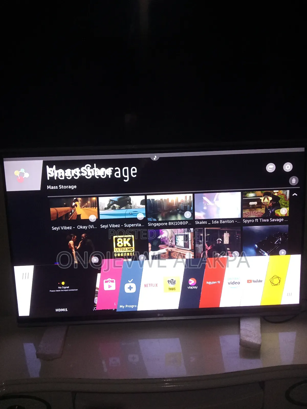 55inches Original Lg Smart Webos Tv With Magic Remote, Inbuilt Decoder