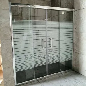 Photo - Frosted Sliding Shower Glass