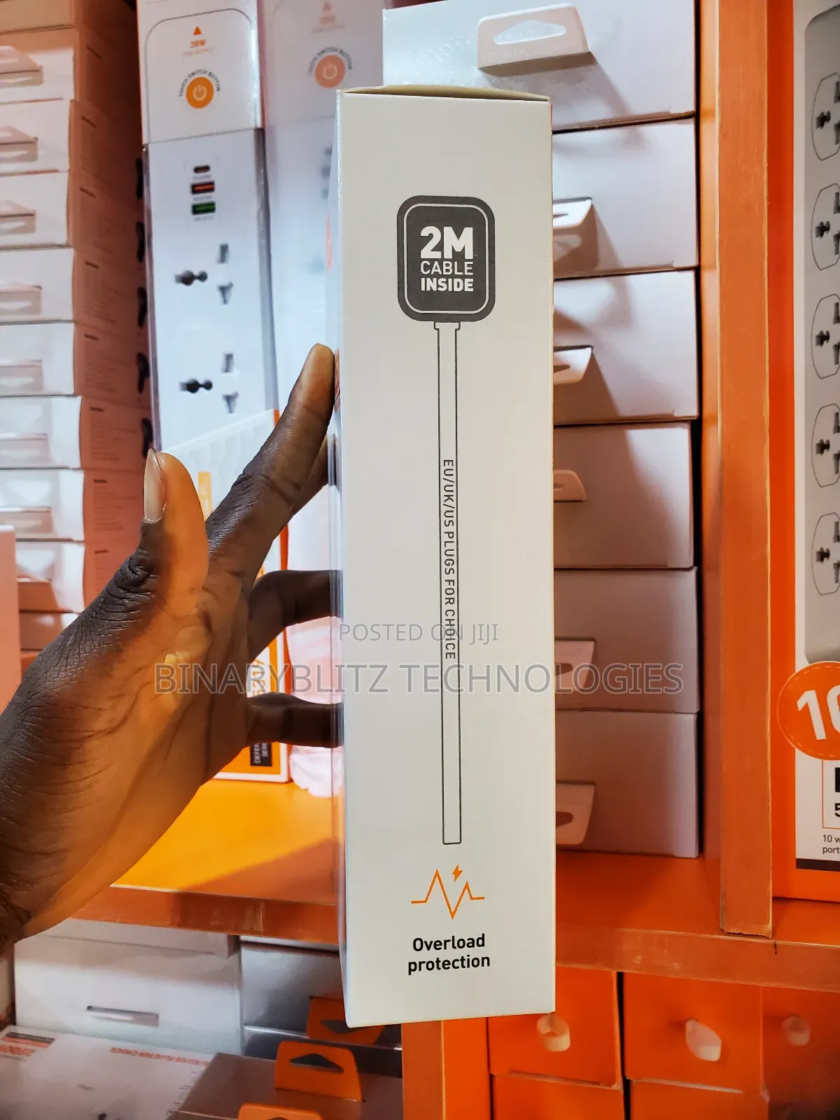 2500watts Power Socket With 4 Usb A & Surge Defender