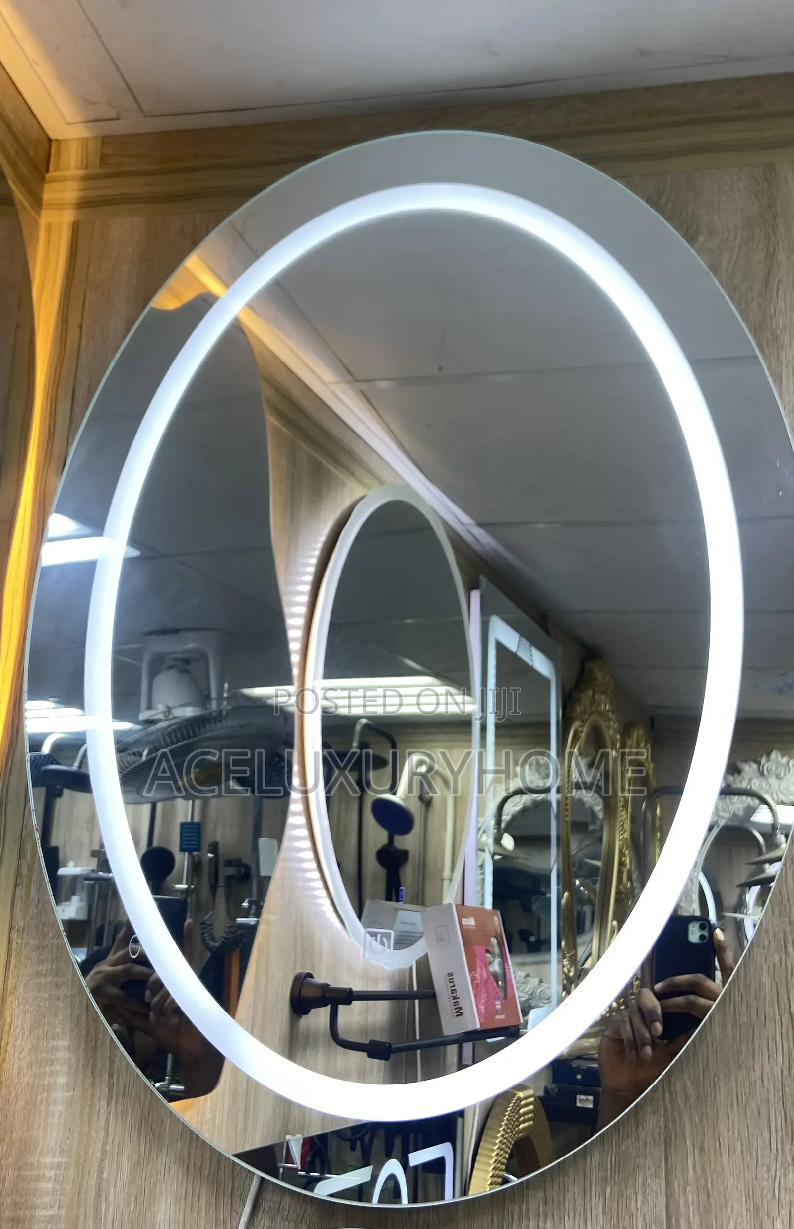 Mirror Led Front Light Egg Shape