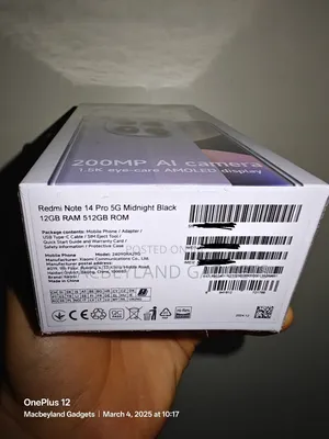 New Xiaomi Redmi Note 14 Pro 5G 512 GB Black
