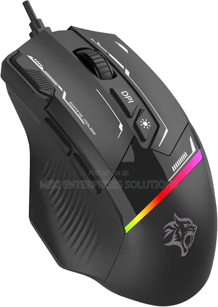 Porodo Gaming 8d RGB Wired Mouse Dpi 7200