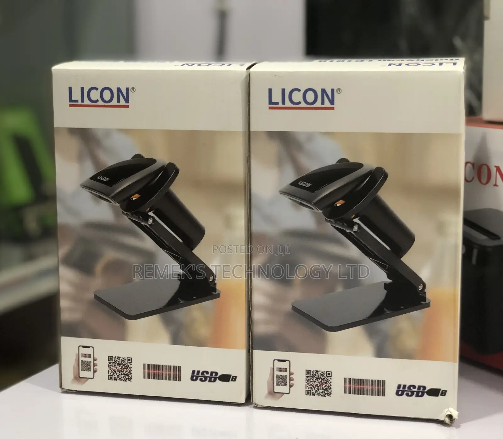 Licon Barcode Scanner Handheld With Stand