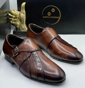 Photo - Brown Belt Quality Classic Shoe in Sizes