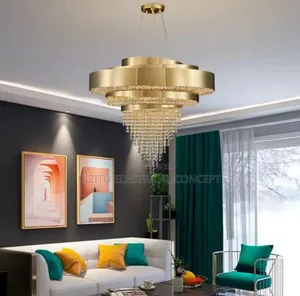 Nordic Golden Body Chandelier Led Living Room