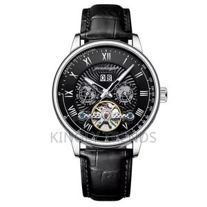 Poedagar Automatic Leather Watch