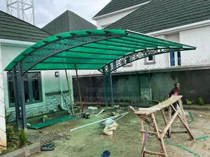 Carport With Touch of Lasercut Design/Skylight Roofing