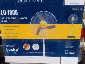 18" Always Lucky Electric Stand Fan