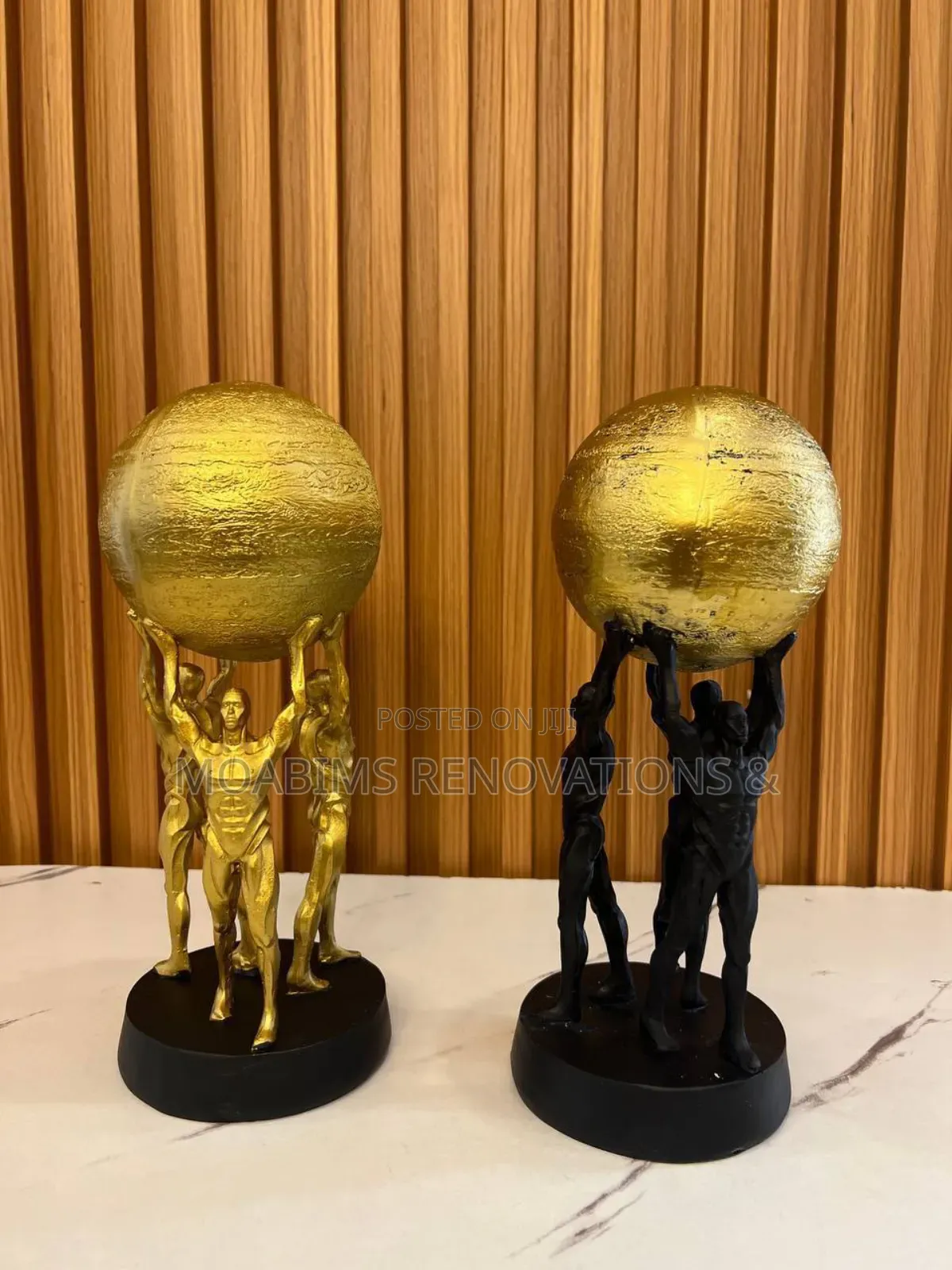 Tri-Men Sculpture Decor