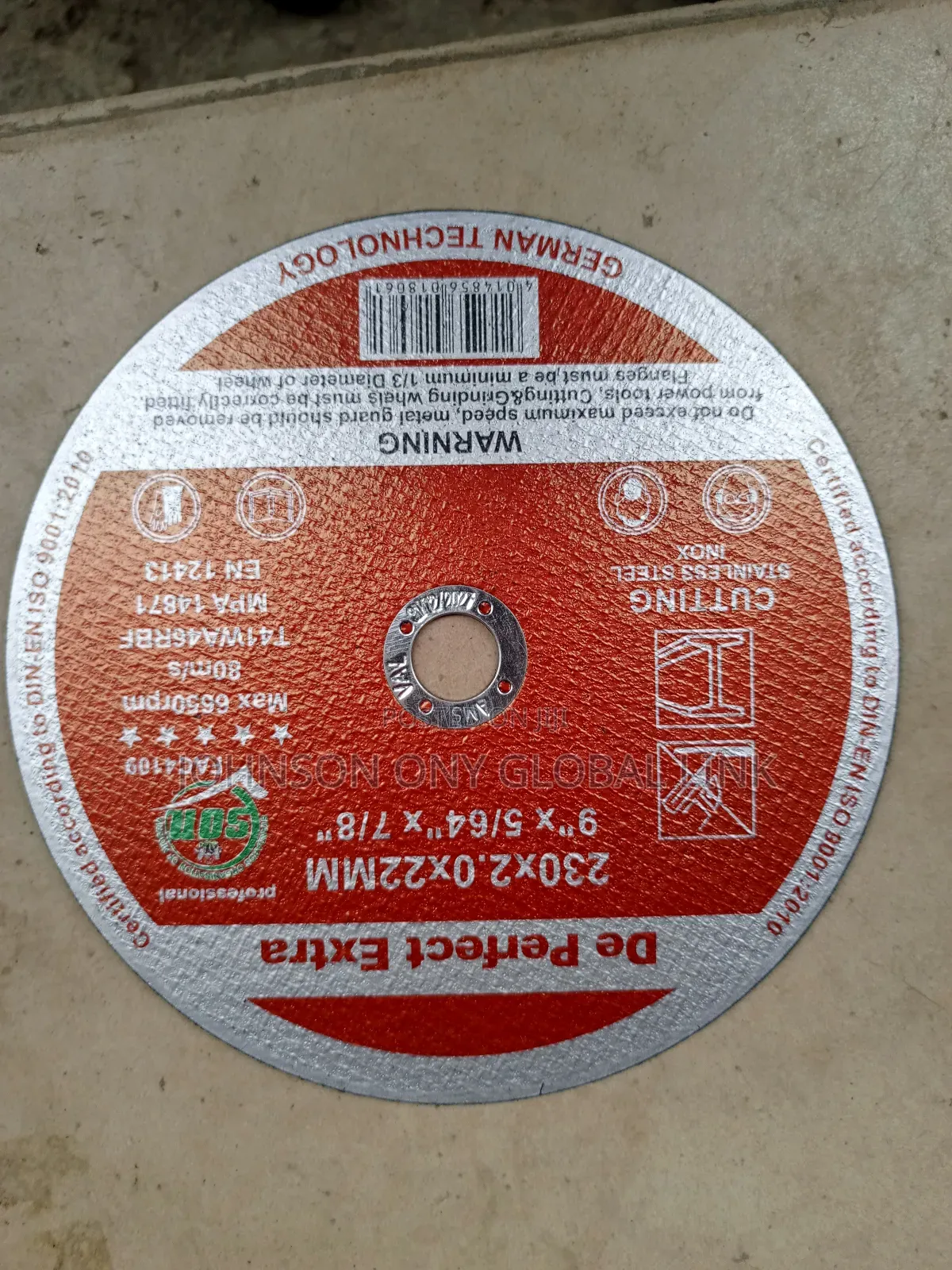 9" Cutting Disc (De Perfect Extra)