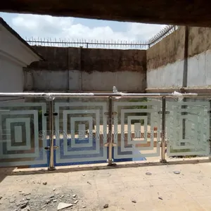 Glass Stainless Frame Railing Sturdy