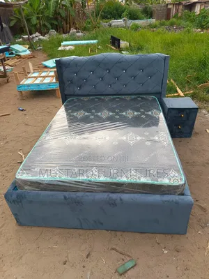 Quality 4.5x6ft Short Headboard Padded Bedframe