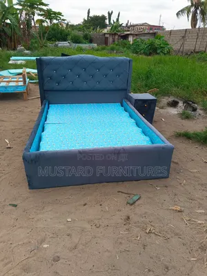 Quality 4.5x6ft Short Headboard Padded Bedframe