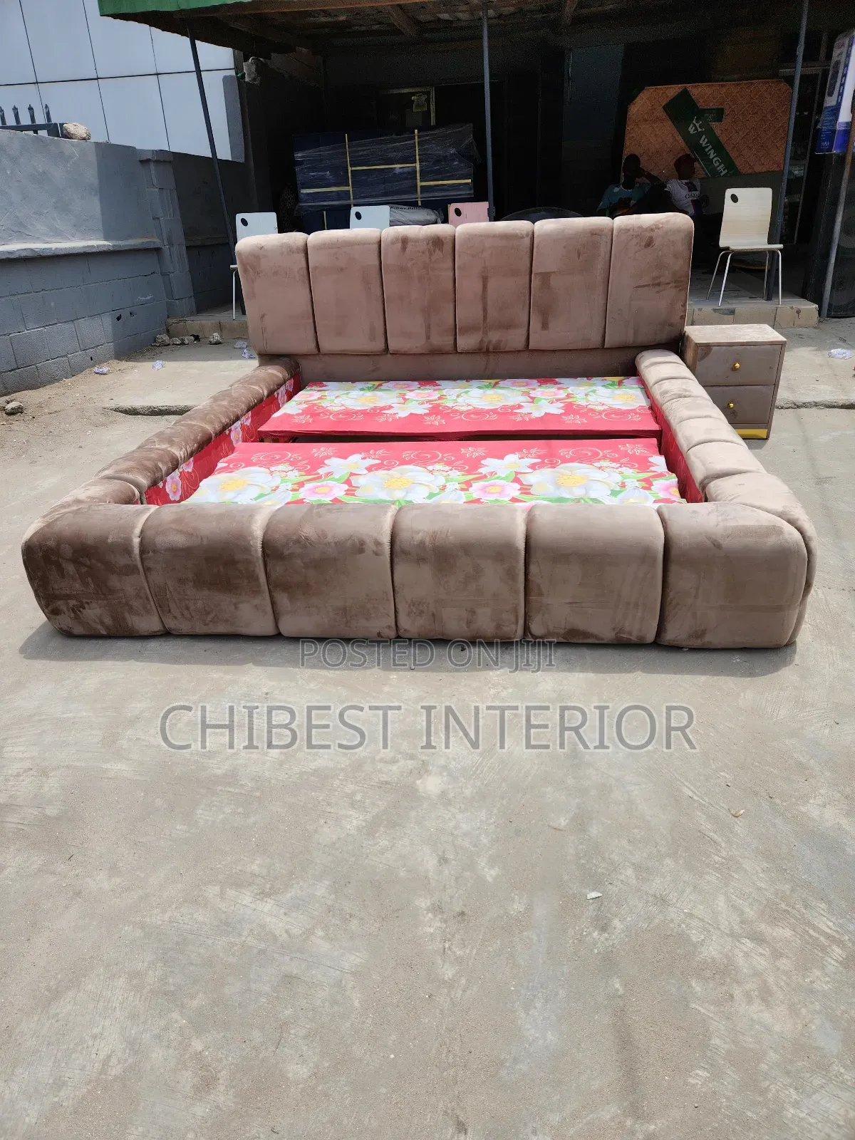 Advanced 6by7 Bed With Two Step Cupboard