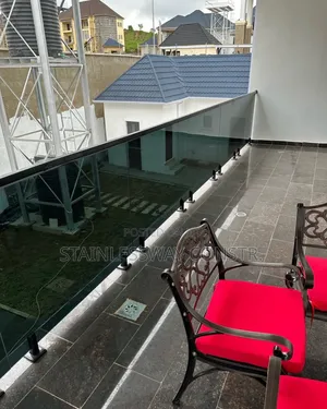 Dark Grey Glass Balcony Express