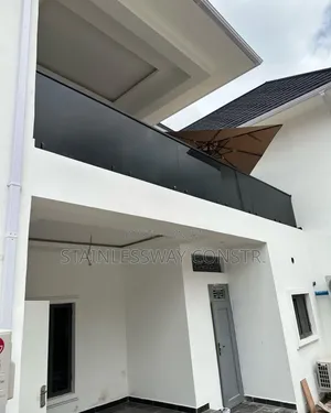 Dark Grey Glass Railing  Idu Industrial