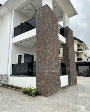 Dark Grey Glass Balcony Railing Floxy