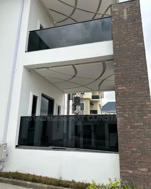 Dark Grey Glass Railing  Central Business District