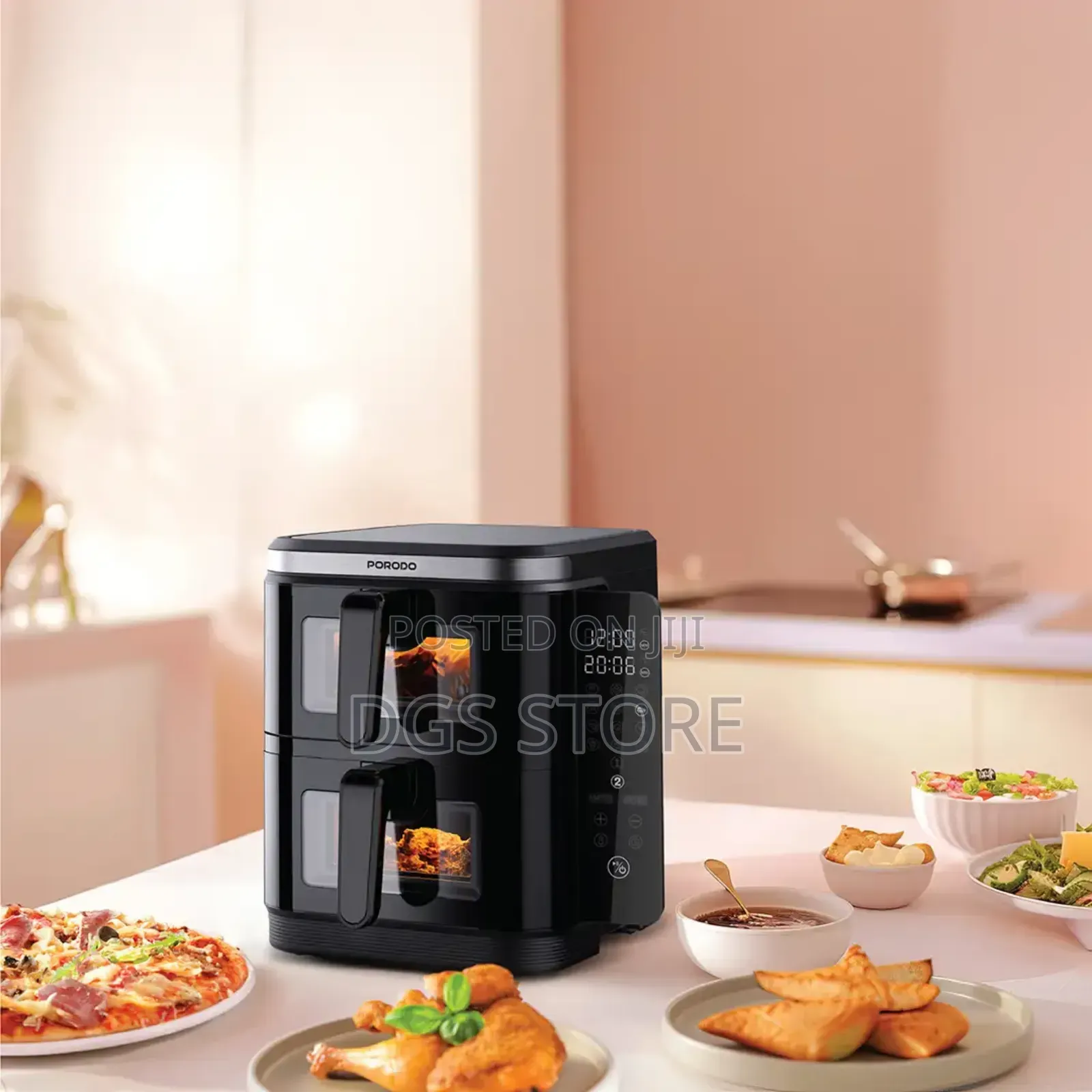 Porodo Lifestyle Lfs087 Double Stack Air Fryer 11l
