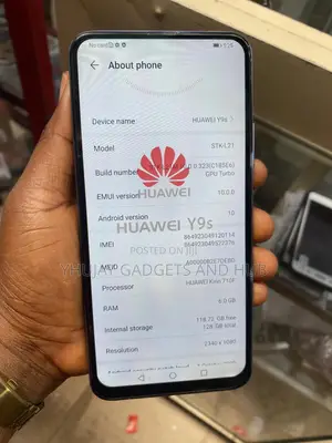 New Huawei Y9s 128 GB Blue