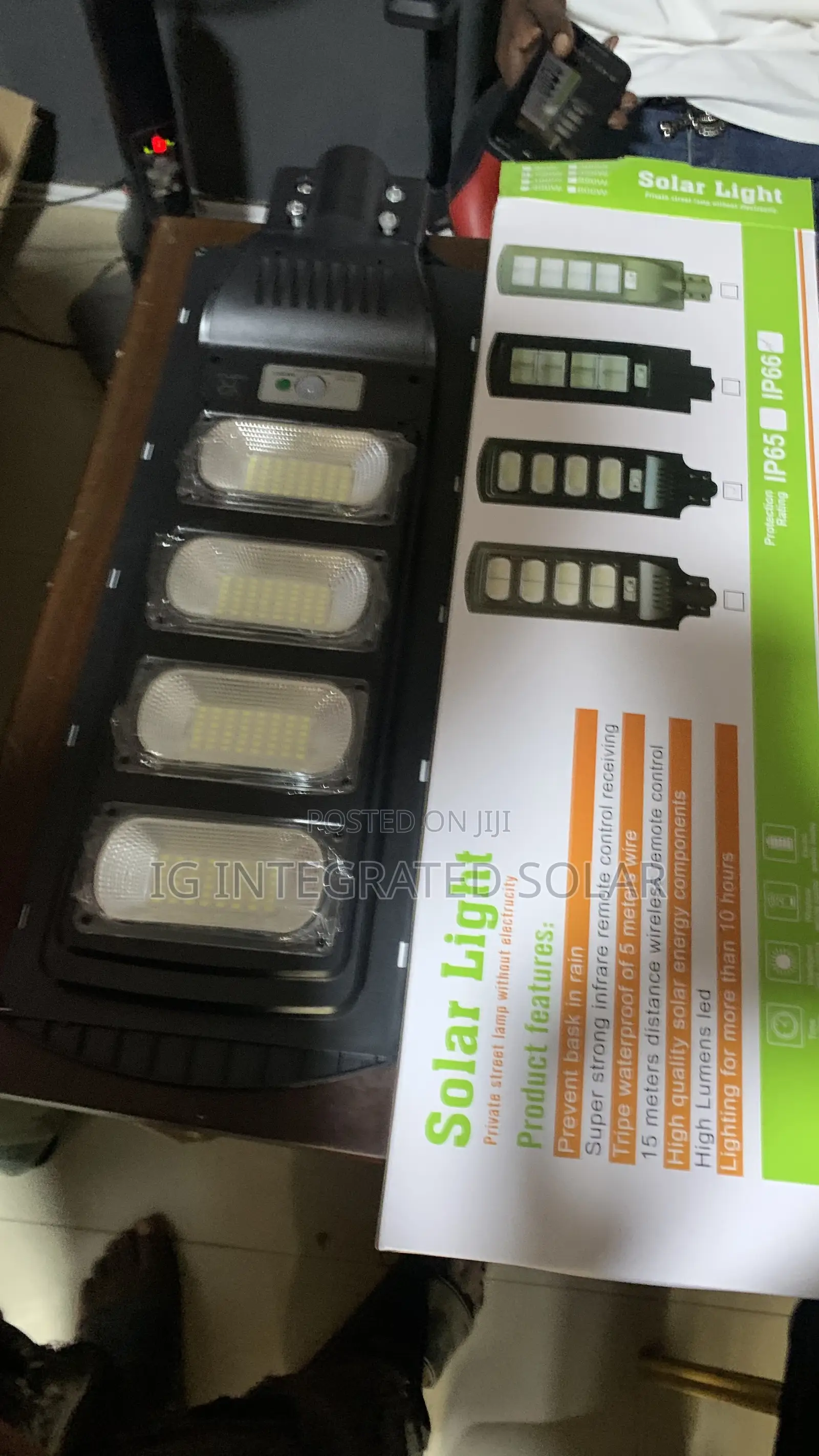 500w 4 Eyes Street Light With Inbuilt Lithium Battery