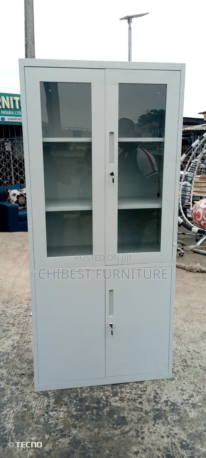 Imported Half Glass File Cabinet