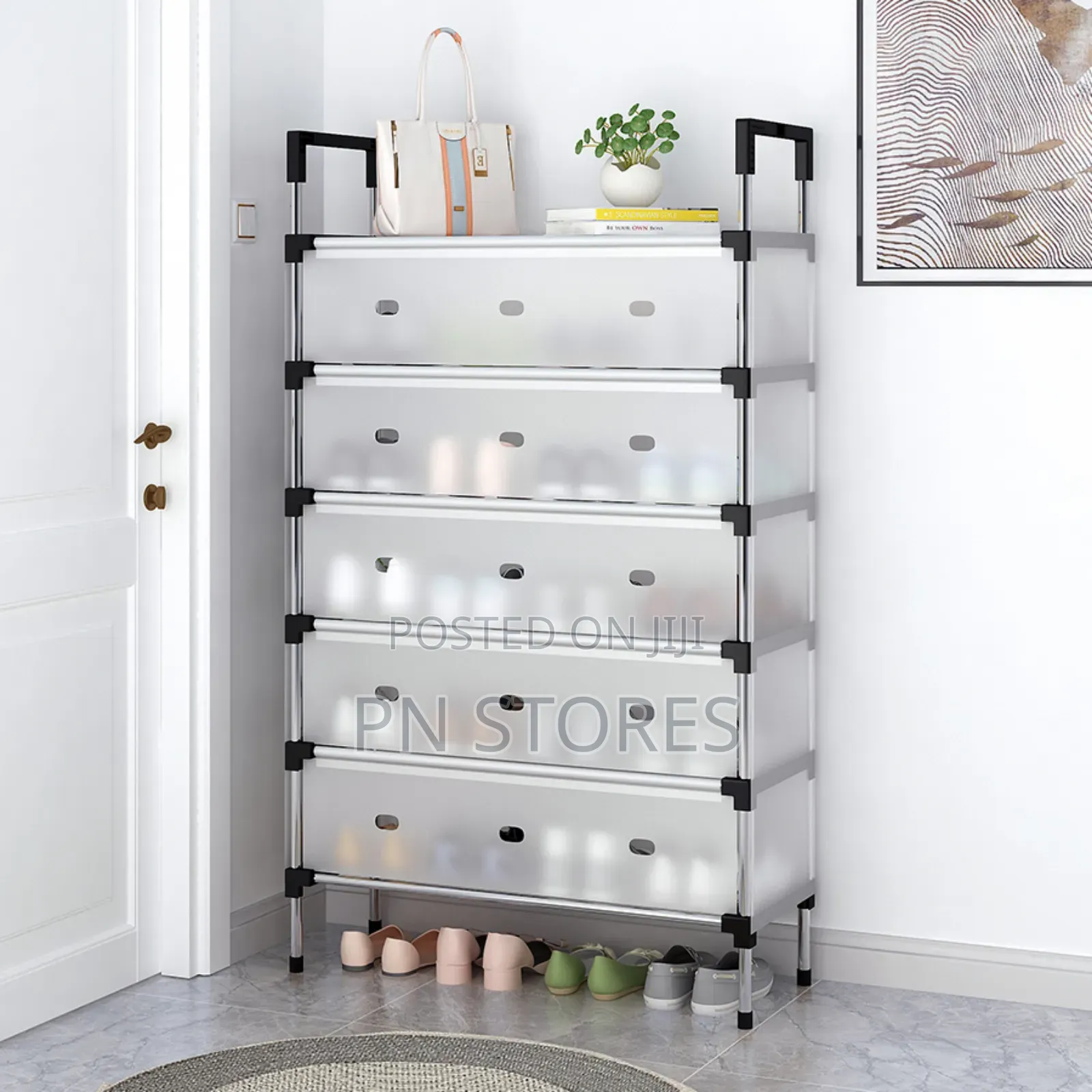 7 Layers Shoe Rack With Transparent Cover
